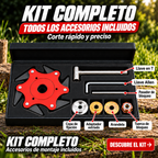 ⚙️ Kit Disco 6 Cuchillas de Acero al Manganeso | 7 ACCESORIOS