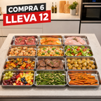 ❄️ Llévate 12, Paga 6 | Tupper Hermético Acero Inoxidable 304