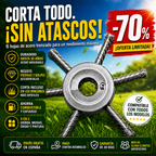 ✨Cabezal De Desbrozadora Con 6 Cuchillas De Acero Trenzado