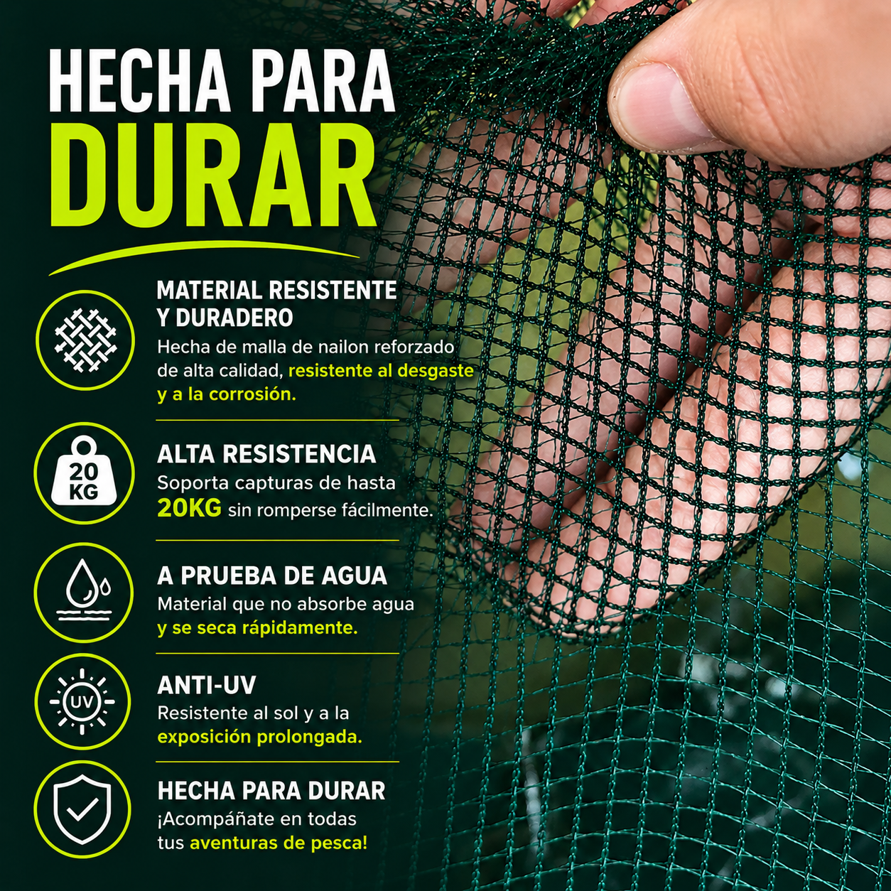 ✨Red de pesca plegable tipo trampa de 96 cm | 16 entradas | Agua dulce