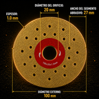 ✨DISCO DE CORTE Y DESBASTE DE DIAMANTE 2 EN 1 MULTIFUNCIONAL PREMIUM