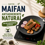 ✨Sartén De Piedra Maifan Antiadherente De 6 Capas Compatible Con Inducción IH