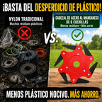 6Blade – Cabezal de corte con 6 cuchillas de acero al manganeso