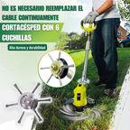[🔥70% DE DESCUENTO - SOLO HOY] El cabezal del cortacésped tiene 6 bordes de acero inoxidable