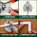 Tijeras de Inglete Multiángulo 45°–135°