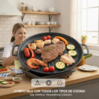 🇪🇸 Sartén de piedra Maifan antiadherente de 6 capas compatible con inducción IH