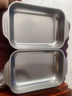 🇪🇸 Bandeja de cocción directa de acero inoxidable 304 macizo de Alemania (3.5 Litros)