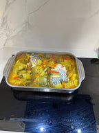 🇪🇸 Bandeja de cocción directa de acero inoxidable 304 macizo de Alemania (3.5 Litros)